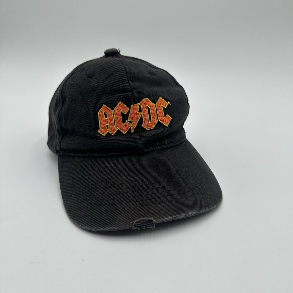 Vintage AC/DC Distressed Aeropostale Black SnapBack Hat